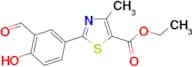 Ethyl 2-(3-formyl-4-hydroxyphenyl)-4-methylthiazole-5-carboxylate