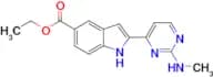 Ethyl 2-(2-(methylamino)pyrimidin-4-yl)-1H-indole-5-carboxylate