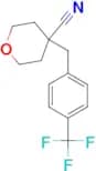 4-{[4-(Trifluoromethyl)phenyl]methyl}oxane-4-carbonitrile