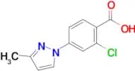 2-Chloro-4-(3-methyl-1H-pyrazol-1-yl)benzoic acid