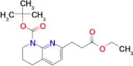 Tert-Butyl 7-(3-ethoxy-3-oxopropyl)-3,4-dihydro-1,8-naphthyridine-1(2H)-carboxylate