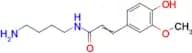 N-(4-Aminobutyl)-3-(4-hydroxy-3-methoxyphenyl)acrylamide