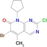 6-Bromo-2-chloro-8-cyclopentyl-5-methylpyrido[2,3-d]pyrimidin-7(8H)-one
