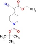 Tert-Butyl 4-(1-cyano-2-ethoxy-2-oxoethylidene)piperidine-1-carboxylate