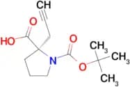 (R)-1-(tert-Butoxycarbonyl)-2-(prop-2-yn-1-yl)pyrrolidine-2-carboxylic acid