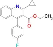 Ethyl 2-cyclopropyl-4-(4-fluorophenyl)quinoline-3-carboxylate