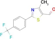 4-Methyl-2-(4-(trifluoromethyl)phenyl)thiazole-5-carbaldehyde