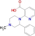2-(4-Methyl-2-phenylpiperazin-1-yl)nicotinic acid
