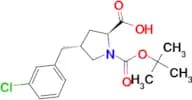 (2S,4R)-1-(tert-Butoxycarbonyl)-4-(3-chlorobenzyl)pyrrolidine-2-carboxylic acid