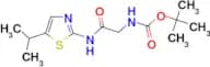 Tert-butyl 2-[(5-isopropyl-1,3-thiazol-2-yl)amino]-2-oxoethylcarbamate