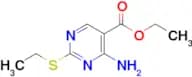ETHYL 4-AMINO-2-ETHYLSULFANYL-PYRIMIDINE-5-CARBOXYLATE