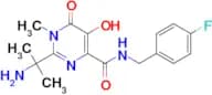 2-(1-Amino-1-methylethyl)-N-(4-Fluorobenzyl)-5-hydroxy-1-methyl-6-oxo-1,6-dihydropyrimidine-4-carb…