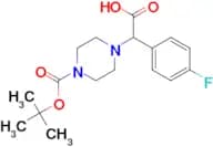 2-{4-[(TERT-BUTYL)OXYCARBONYL]PIPERAZINYL}-2-(4-FLUOROPHENYL)ACETIC ACID