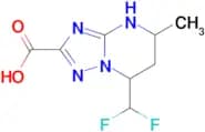7-(difluoromethyl)-5-methyl-4,5,6,7-tetrahydro[1,2,4]triazolo[1,5-a]pyrimidine-2-carboxylic acid