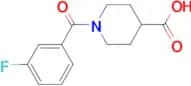 1-(3-fluorobenzoyl)piperidine-4-carboxylic acid
