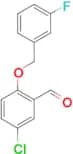 3-Chloro-6-(3'-fluorobenzyloxy)benzaldehyde