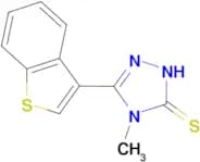 5-(1-benzothien-3-yl)-4-methyl-4H-1,2,4-triazole-3-thiol