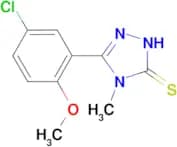 5-(5-chloro-2-methoxyphenyl)-4-methyl-4H-1,2,4-triazole-3-thiol