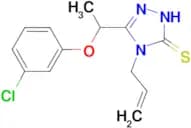4-allyl-5-[1-(3-chlorophenoxy)ethyl]-4H-1,2,4-triazole-3-thiol