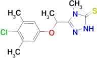 5-[1-(4-chloro-3,5-dimethylphenoxy)ethyl]-4-methyl-4H-1,2,4-triazole-3-thiol