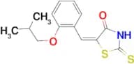 (5E)-5-(2-isobutoxybenzylidene)-2-mercapto-1,3-thiazol-4(5H)-one