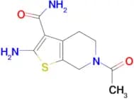 6-acetyl-2-amino-4,5,6,7-tetrahydrothieno[2,3-c]pyridine-3-carboxamide