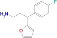 3-(4-fluorophenyl)-3-(2-furyl)propan-1-amine