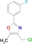 4-(chloromethyl)-2-(3-fluorophenyl)-5-methyl-1,3-oxazole