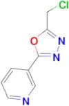 3-[5-(chloromethyl)-1,3,4-oxadiazol-2-yl]pyridine