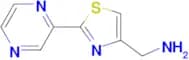 1-[2-(2-pyrazinyl)-1,3-thiazol-4-yl]methanamine