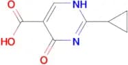 2-cyclopropyl-6-oxo-1,6-dihydro-5-pyrimidinecarboxylic acid