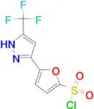 5-[5-(Trifluoromethyl)-1H-pyrazol-3-yl]furan-2-sulfonyl chloride