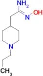 (1Z)-N'-hydroxy-2-(1-propyl-4-piperidinyl)ethanimidamide