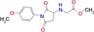 Methyl N-[1-(4-methoxyphenyl)-2,5-dioxopyrrolidin-3-yl]glycinate