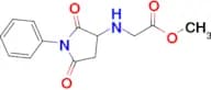 Methyl N-(2,5-dioxo-1-phenylpyrrolidin-3-yl)glycinate