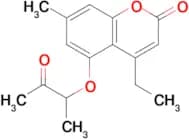4-ethyl-7-methyl-5-(1-methyl-2-oxopropoxy)-2H-chromen-2-one