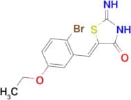 (5Z)-5-(2-bromo-5-ethoxybenzylidene)-2-imino-1,3-thiazolidin-4-one