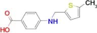 4-{[(5-methyl-2-thienyl)methyl]amino}benzoic acid