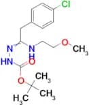N'-[2-(4-Chloro-phenyl)-1-(2-methoxyethylamino)ethylidene]hydrazinecarboxylic acid tert-butyl ester