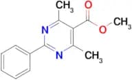 4,6-Dimethyl-2-phenyl-pyrimidine-5-carboxylic acid methyl ester