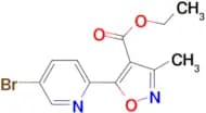 5-(5-Bromo-pyridin-2-yl)-3-methyl-isoxazole-4-carboxylic acid ethyl ester