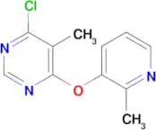 4-Chloro-5-methyl-6-((2-methylpyridin-3-yl)oxy)pyrimidine