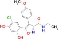 5-(5-Chloro-2,4-dihydroxyphenyl)-N-ethyl-4-(4-methoxyphenyl)isoxazole-3-carboxamide