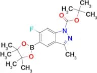Tert-Butyl 6-fluoro-3-methyl-5-(4,4,5,5-tetramethyl-1,3,2-dioxaborolan-2-yl)-1H-indazole-1-carboxy…