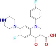 6-Fluoro-1-(4-fluorophenyl)-4-oxo-7-(piperazin-1-yl)-1,4-dihydroquinoline-3-carboxylic acid