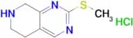 2-(Methylthio)-5,6,7,8-tetrahydropyrido[3,4-d]pyrimidine hydrochloride