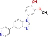 2-METHOXY-4-(5-(PYRIDIN-4-YL)-1H-BENZO[D]IMIDAZOL-1-YL)PHENOL