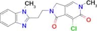 7-CHLORO-5-METHYL-2-(2-(1-METHYL-1H-BENZO[D]IMIDAZOL-2-YL)ETHYL)-2,3-DIHYDRO-1H-PYRROLO[3,4-C]PYRI…