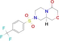 (R)-8-((4-(TRIFLUOROMETHYL)PHENYL)SULFONYL)HEXAHYDROPYRAZINO[2,1-C][1,4]OXAZIN-4(3H)-ONE
