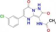 N-(5-(3-CHLOROPHENYL)-2,7-DIOXO-1,2,4,7-TETRAHYDROPYRAZOLO[1,5-A]PYRIMIDIN-3-YL)ACETAMIDE